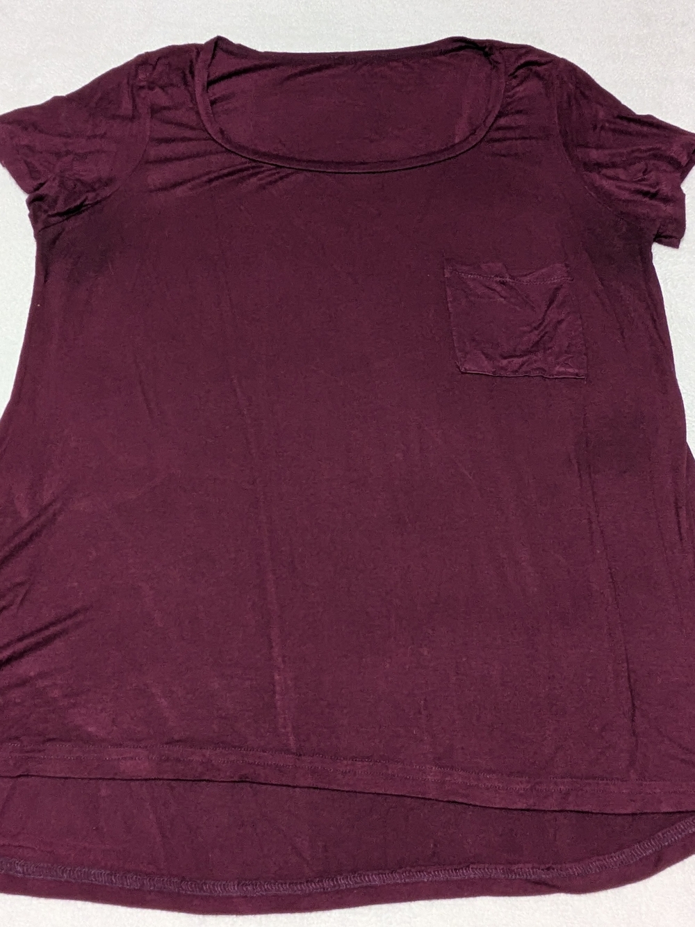 Splash Premium Plus Burgundy Pocket T-Shirt — Size 2X